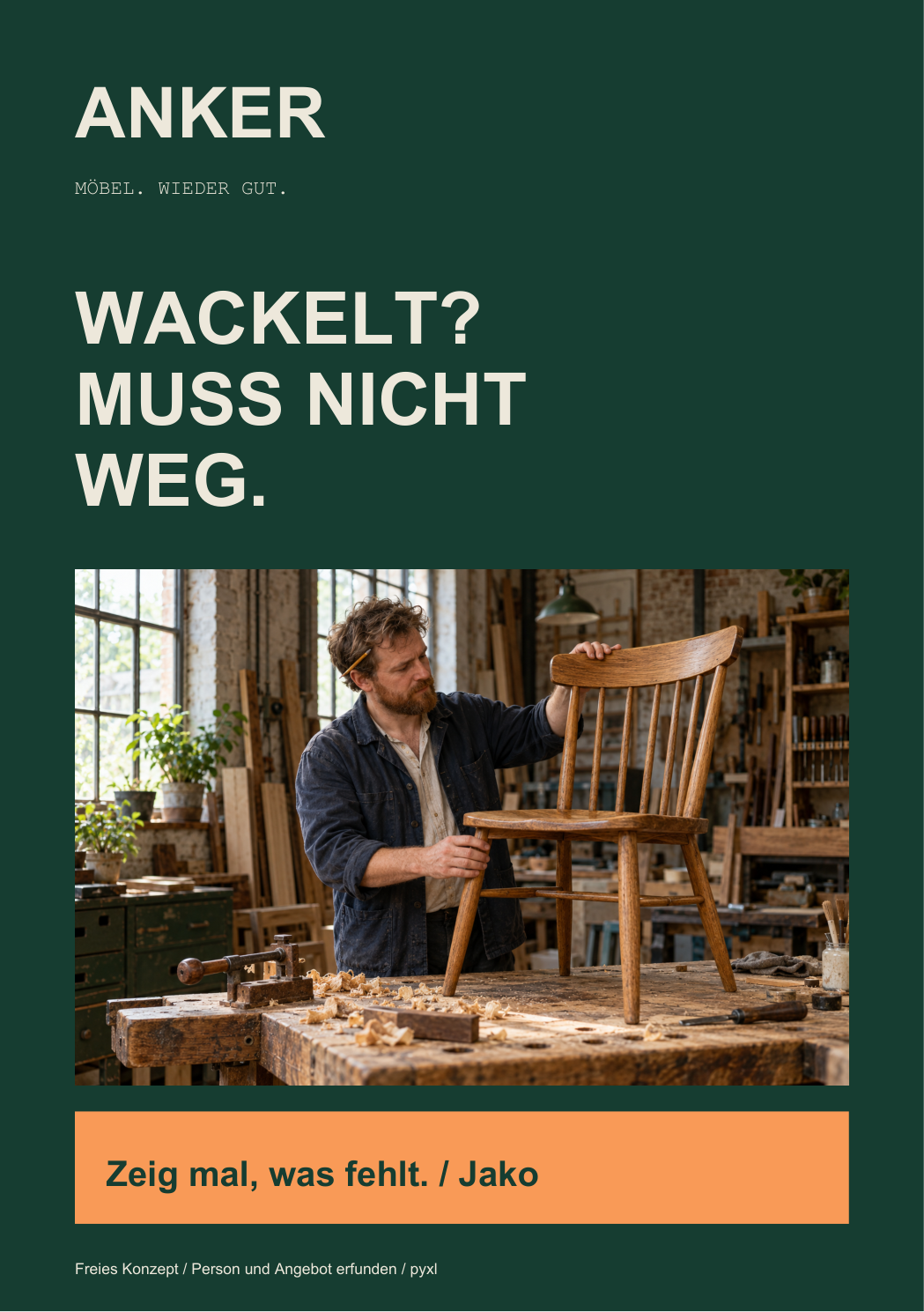 Werkstattzettel · A5 für Jakob „Jako“ Seidel